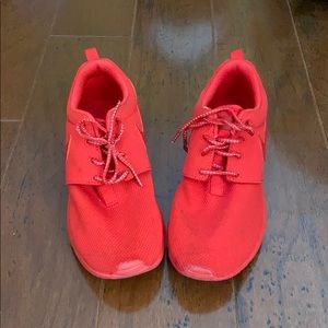 Red Nike sneakers